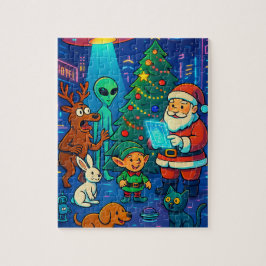 Quebra-cabeça O Natal fora deste mundo do Papai Noel