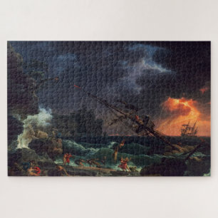 Quebra-cabeça O naufrágio de Claude Joseph Vernet