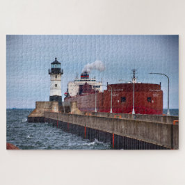 Quebra-cabeça O Navio e Farol Paul R. Tregurtha