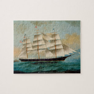 Quebra-cabeça O navio Fleetwing, baía de Hong Kong