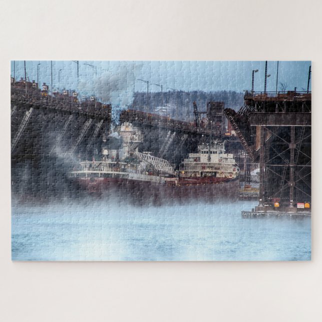 Quebra-cabeça O navio Philip R Clarke em Two Harbors Minnesota (Horizontal)