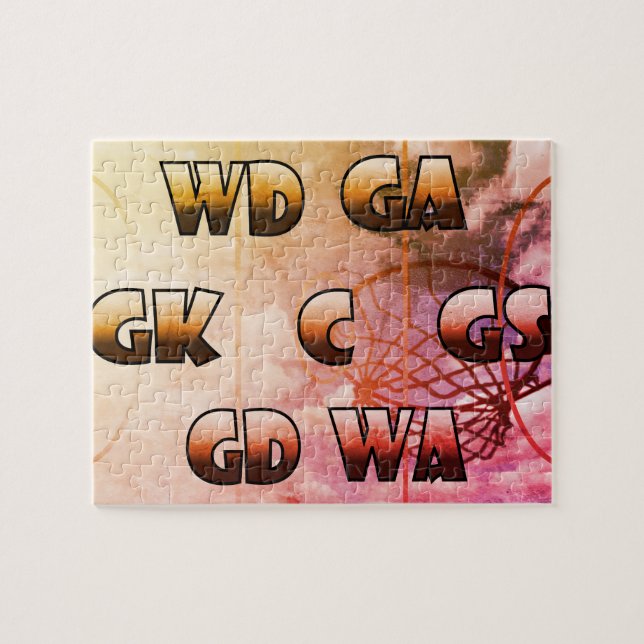 Quebra-cabeça O Netball inspirado posiciona a imagem (Horizontal)