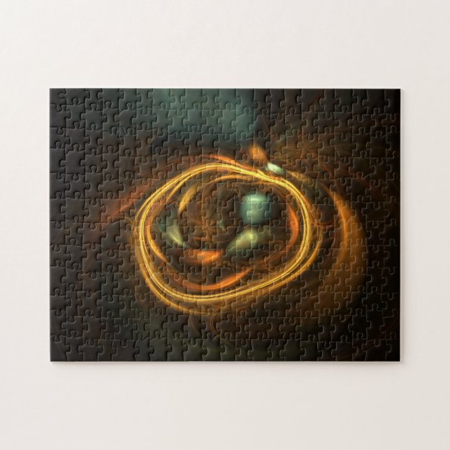 Quebra-cabeça O ninho do pássaro da arte do Fractal (Horizontal)