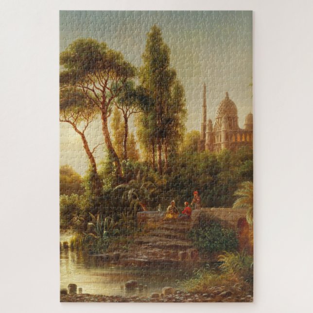 Quebra-cabeça O Oriente na Luz da Noite - Albert Rieger (Vertical)