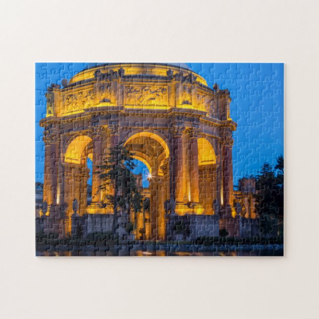Quebra-cabeça O Palácio de Belas Artes ao Amanhecer (Horizontal)