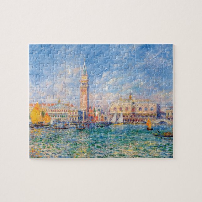 Quebra-cabeça O Palácio dos Cães, Veneza por Renoir (Horizontal)
