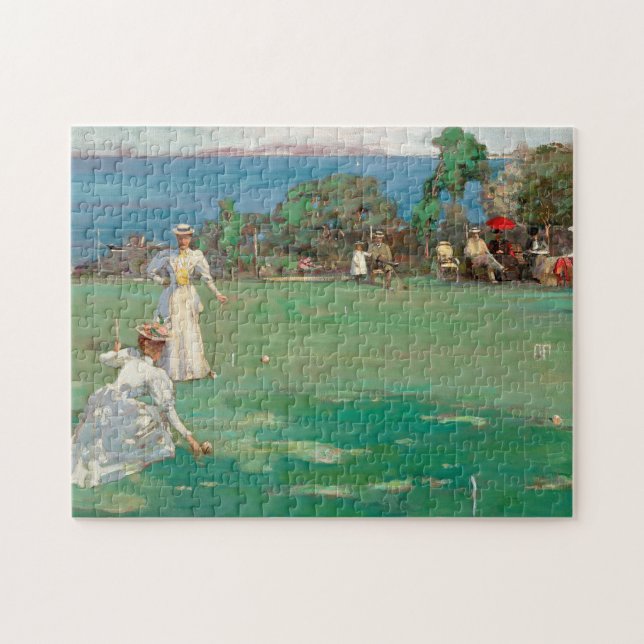 Quebra-cabeça O Partido Croquet | Sir John Lavery (Horizontal)