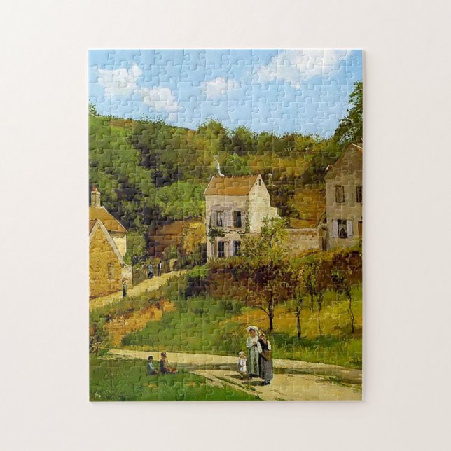 Quebra-cabeça O Patrimônio de Pontoise por Camille Pissarro (Vertical)