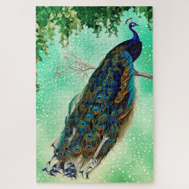 Quebra-cabeça O Peacock Majestoso (Vertical)