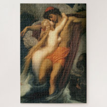 O pescador e a Syren (por Frederic Leighton)