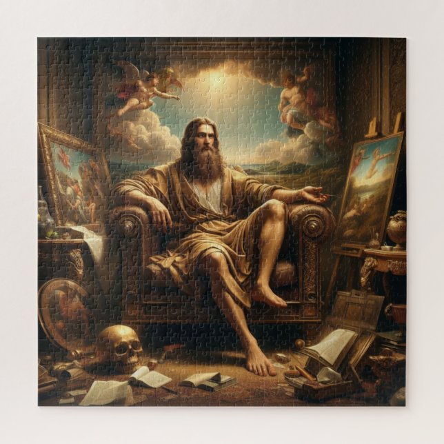 Quebra-cabeça O pintor (Vertical)