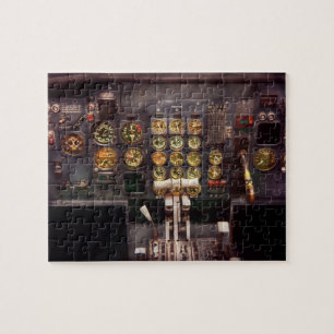 Quebra-cabeça O plano - cabina do piloto - os controles é