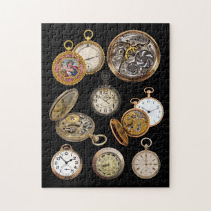 Quebra-cabeça O Pocket Observa a Colagem de Objetos Steampunk de