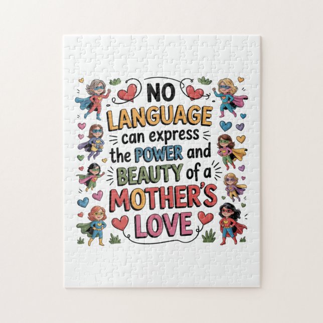 Quebra-cabeça O Poder e a Beleza do Amor de uma Mãe (Vertical)