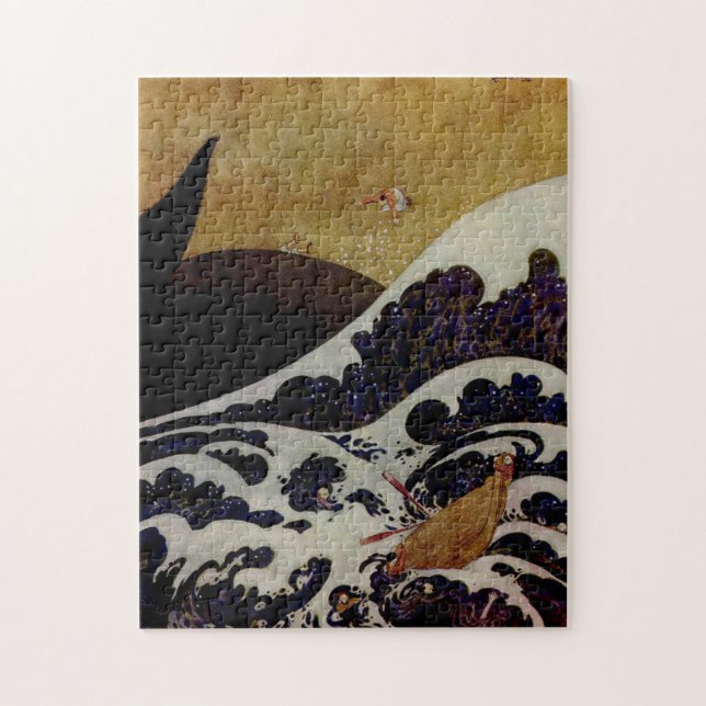 Quebra-cabeça O poderoso peixe de Edmund Dulac (Vertical)
