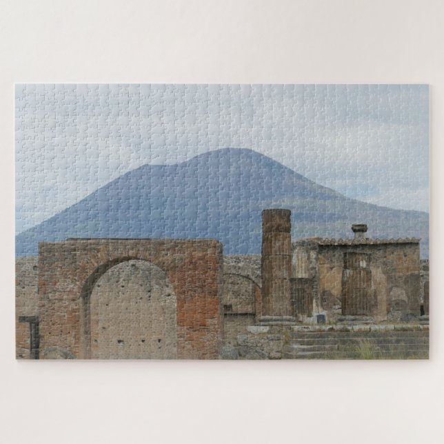 Quebra-cabeça O Pompeii-Vesúvio (Horizontal)