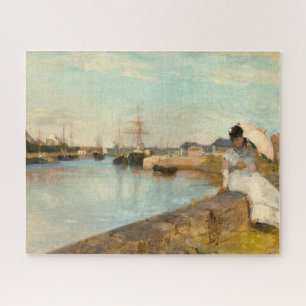 Quebra-cabeça O porto em Lorient por Berthe Morisot