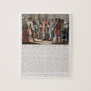 Quebra-cabeça O príncipe de Conti (1664-1709) elogia o duque o