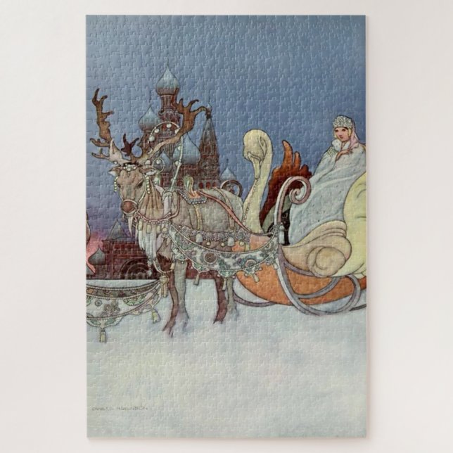 Quebra-cabeça "O Príncipe Feliz", por Charles Robinson, da Rússi (Vertical)