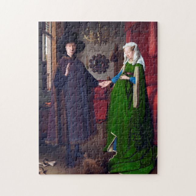 Quebra-cabeça O Retrato Arnolfini, Jan van Eyck (Vertical)