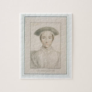 Quebra-cabeça O retrato da rainha Anne de Cleves (1515-57) grava