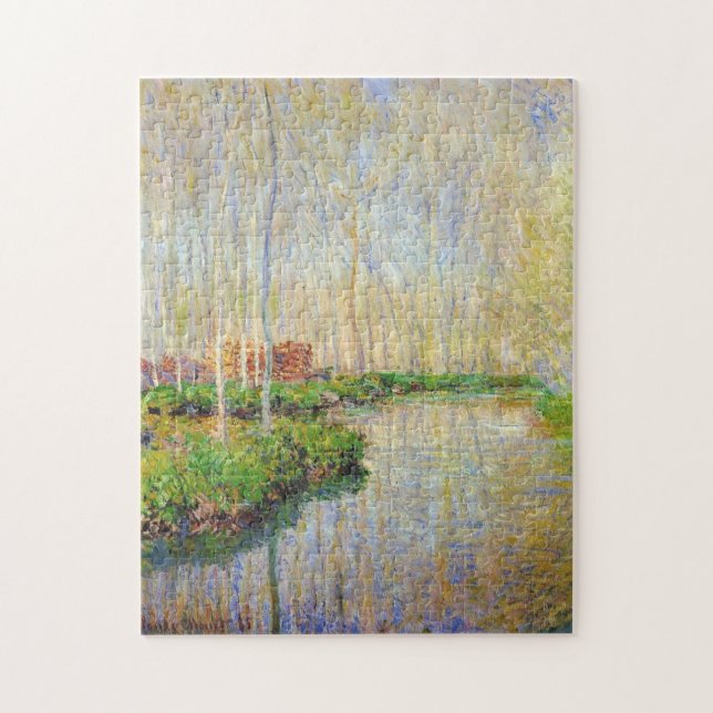 Quebra-cabeça O rio Epte Monet Fine Art (Vertical)