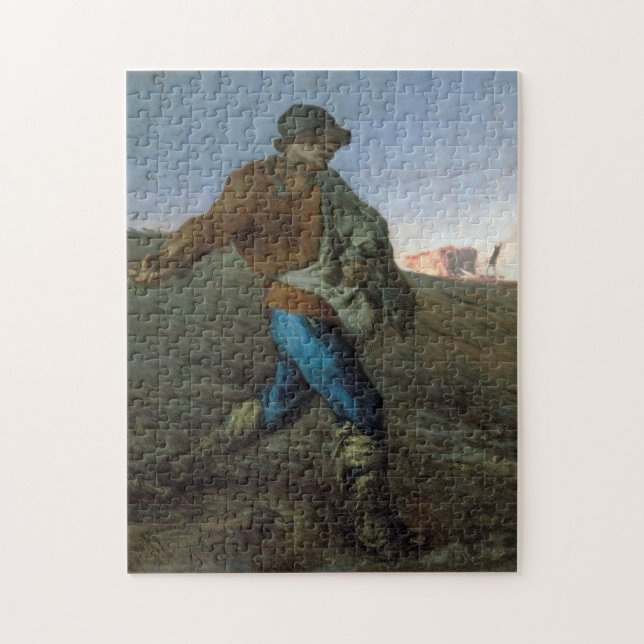 Quebra-cabeça O Semeador, Jean-Francois Millet (Vertical)