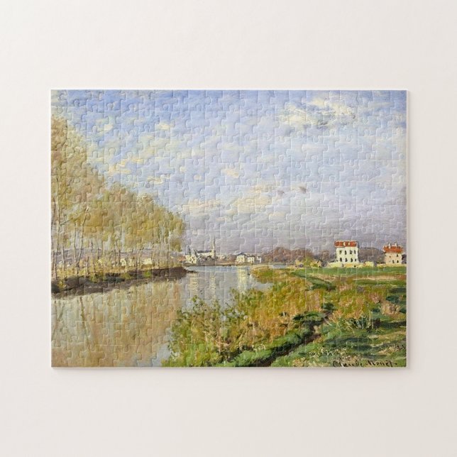 Quebra-cabeça O Sena Argenteuil Monet Fine Art (Horizontal)