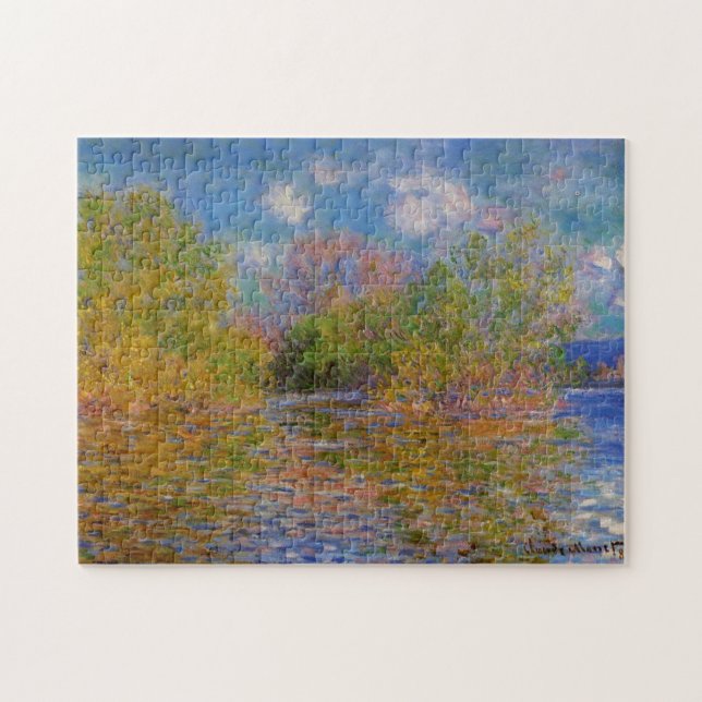Quebra-cabeça O Sena perto de Giverny Monet Fine Art (Horizontal)