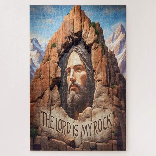 Quebra-cabeça O Senhor É A Minha Pedra (Vertical)