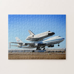 Quebra-cabeça O Shuttle Espacial Riding Piggyback