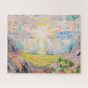 Quebra-cabeça O Sol de Edvard Munch