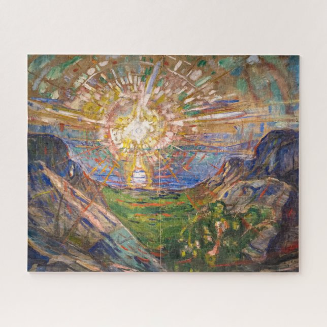 Quebra-cabeça O Sol | Edvard Munch | (Horizontal)