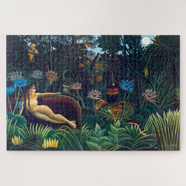 Quebra-cabeça O Sonho | Henri Rousseau | (Horizontal)
