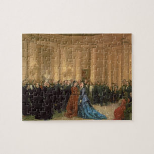 Quebra-cabeça O teatro de Odeon, Paris, 1869 (óleo em canvas)