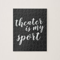 O teatro é o meu esporte - o simples gráfico moder