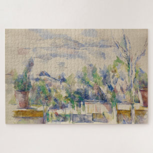 Quebra-cabeça O Terraço no Jardim em Les Lauves, Cezanne