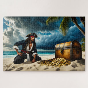 Quebra-cabeça O tesouro de Pirate