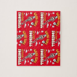 Quebra-cabeça O Vamos do Jogo Joga Futebol Halloween Engraçado