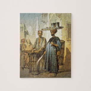 Quebra-cabeça O vendedor do chá, da "lembrança do Cairo", 1862