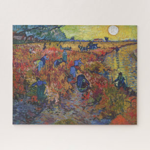 Quebra-cabeça O Vineyard Vermelho   Vincent van Gogh  