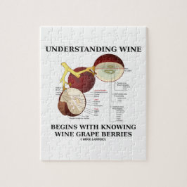 Quebra-cabeça O vinho compreensivo começa com o conhecimento da