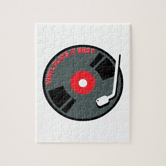 Quebra-cabeça O vinil joga-o melhor (Vertical)
