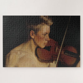 Quebra-cabeça O violinista (músico masculino) (por Pekka Halonen