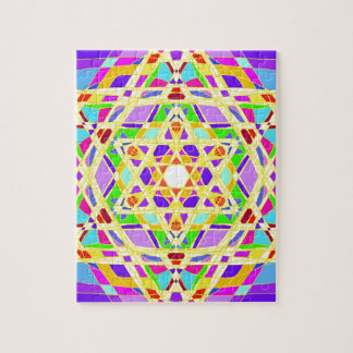 Quebra-cabeça O vitrail. judaico