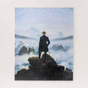 Quebra-cabeça O Wanderer Acima do Mar de Nevoeiro, arte