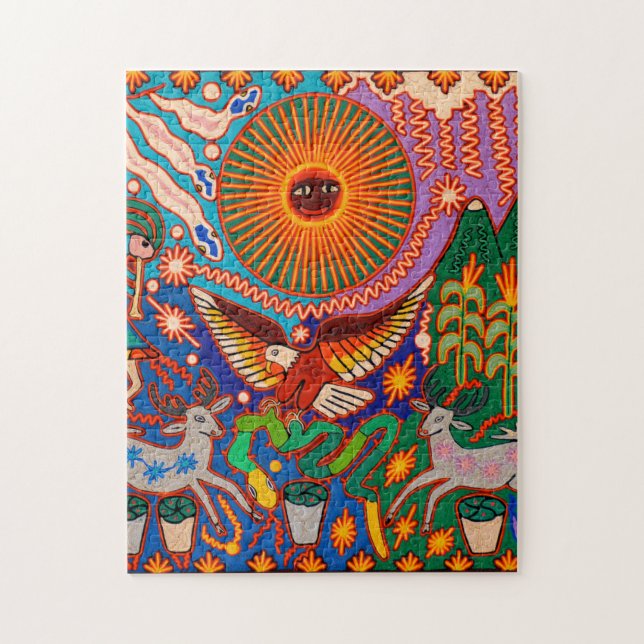 Quebra-cabeça Oaxaca México, México, México, Maia Tribal Art Boh (Vertical)