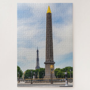 Quebra-cabeça Obelisk e Eiffel Tower de la Concorde - Paris