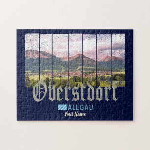 Quebra-cabeça Oberstdorf Allgäu Vintage Bavaria Alemanha Souveni