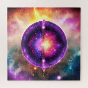 Quebra-cabeça Objeto Celestial Místico Colorido Colorido Cósmico